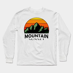 mountain sunset Long Sleeve T-Shirt